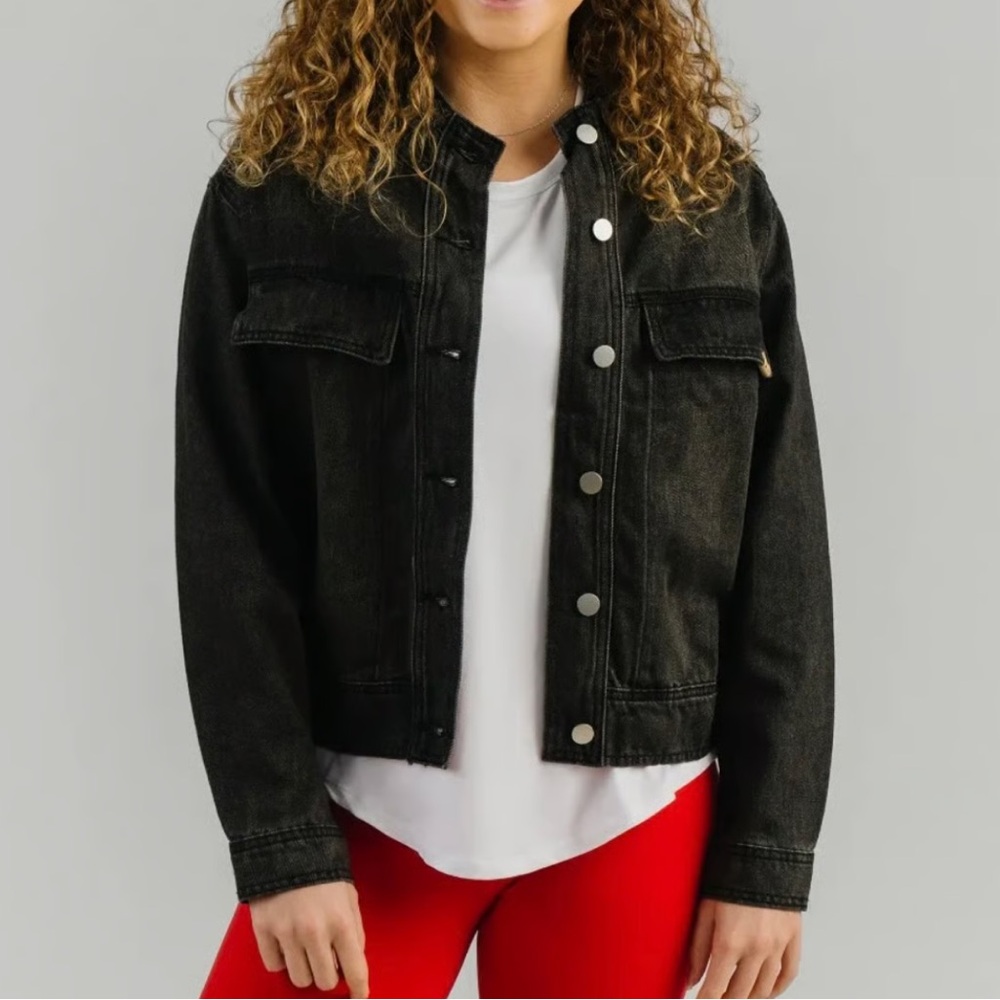 Zyia medium black jean jacket